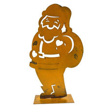 Load image into Gallery viewer, Prairie Dance Proudly Handmade in South Dakota, USA Decorative &quot;Jolly Santa&quot; Scuplture
