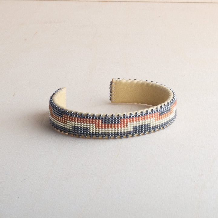 Etkie Jewelry Destiny Beaded Glass Cuff -Small