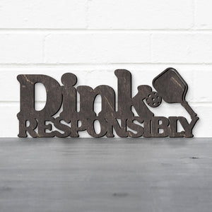 Spunky Fluff Proudly handmade in South Dakota, USA Dink Responsibly Pickleball Wall Art