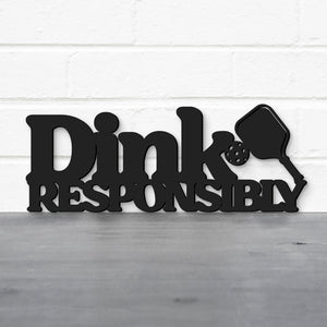 Spunky Fluff Proudly handmade in South Dakota, USA Dink Responsibly Pickleball Wall Art