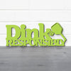 Spunky Fluff Proudly handmade in South Dakota, USA Small / Pear Green Dink Responsibly Pickleball Wall Art