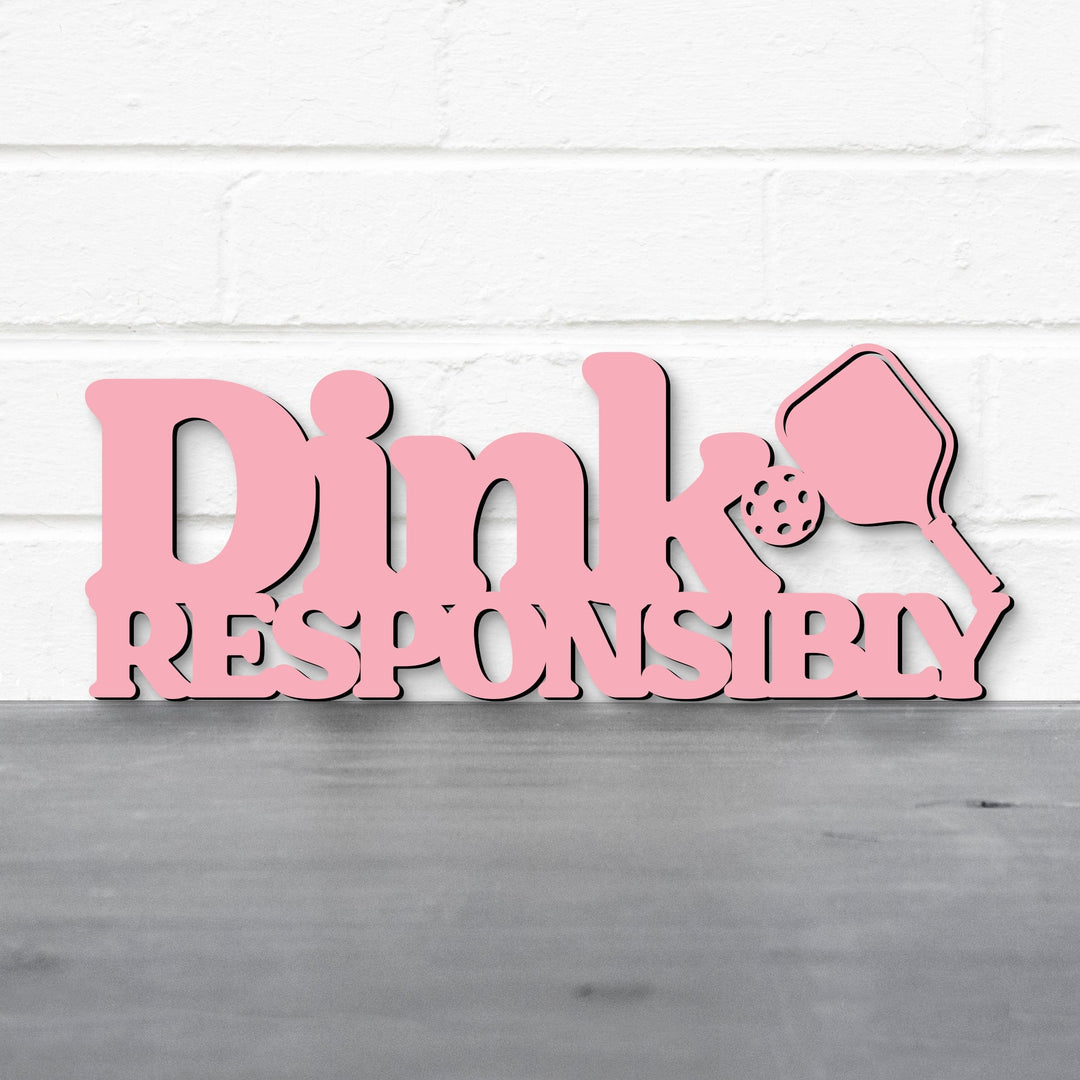 Spunky Fluff Proudly handmade in South Dakota, USA Small / Pink Dink Responsibly Pickleball Wall Art