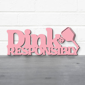 Spunky Fluff Proudly handmade in South Dakota, USA Small / Pink Dink Responsibly Pickleball Wall Art