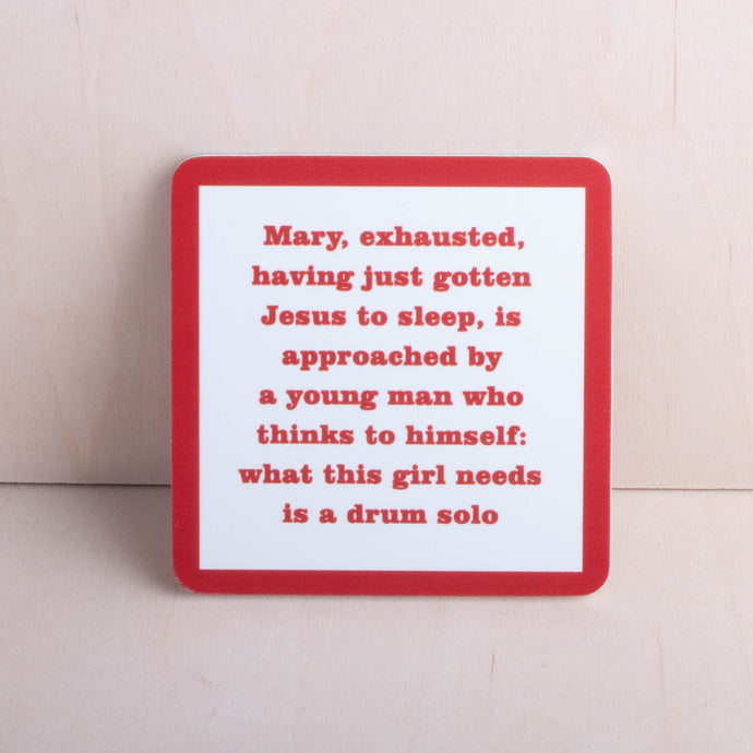 Drinks on Me Coasters Drinkware Drum Solo Christmas Coaster