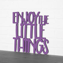 Load image into Gallery viewer, Spunky Fluff Proudly handmade in South Dakota, USA Medium / Purple Enjoy the Little Things

