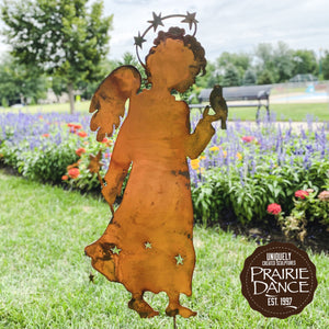 Prairie Dance Proudly Handmade in South Dakota, USA Eye on the Sparrow Decorative Garden Stake Angel