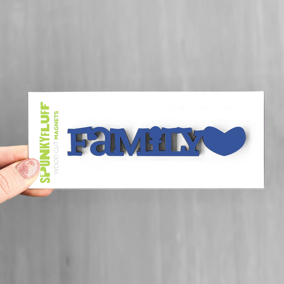 Spunky Fluff Proudly handmade in South Dakota, USA Family-Tiny Word Magnet