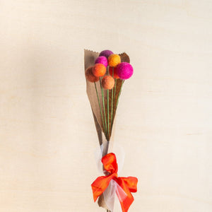 Sticks and Steel Tulip Fields Felt Flower Bouquet