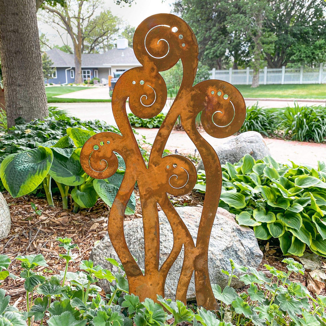 Prairie Dance Proudly Handmade in South Dakota, USA Fiddlehead Ferns - Garden Stake
