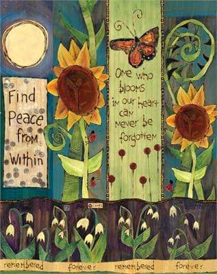 Studio M Proudly Handmade in Missouri, USA "Find Peace" - 20" Art Pole