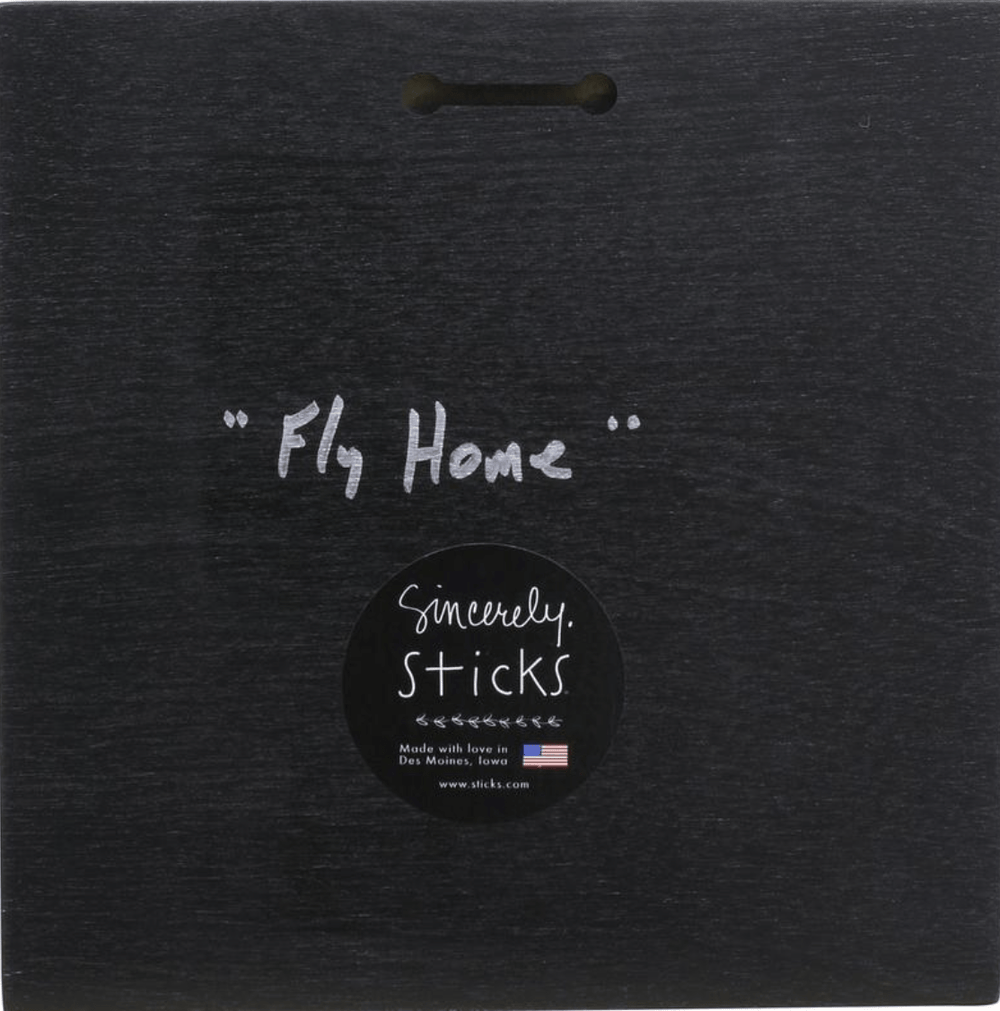 Sticks Wall Art Fly Home 9" x 9" Plaque