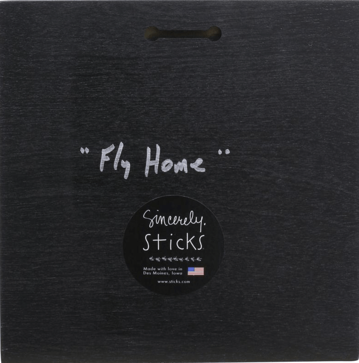 Sticks Wall Art Fly Home 9" x 9" Plaque