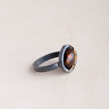 Load image into Gallery viewer, Silver and Salt Proudly Handmade in Washington, USA Fortitude - Fire Agate Ring
