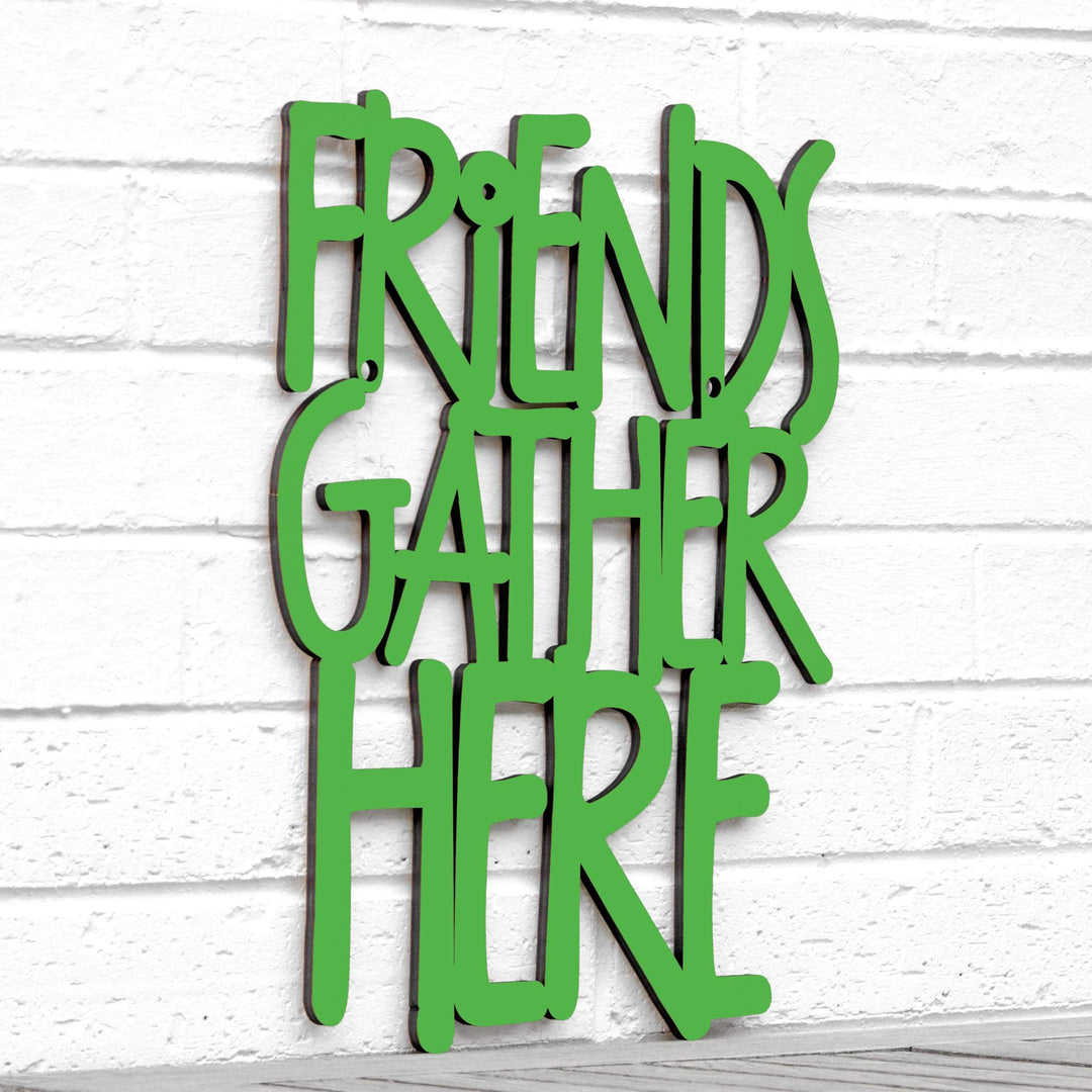 Spunky Fluff Proudly handmade in South Dakota, USA Medium / Grass Green Friends Gather Here