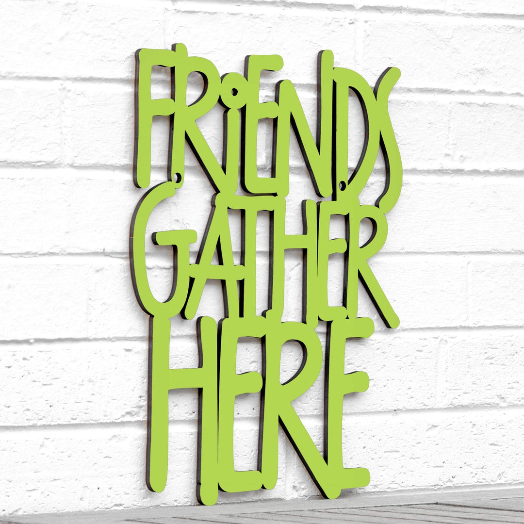 Spunky Fluff Proudly handmade in South Dakota, USA Medium / Pear Green Friends Gather Here