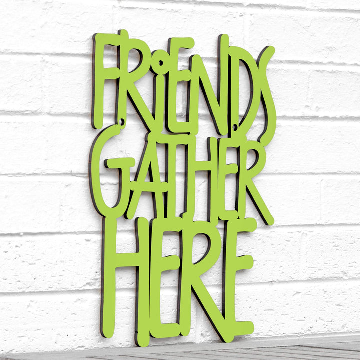 Spunky Fluff Proudly handmade in South Dakota, USA Medium / Pear Green Friends Gather Here