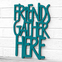 Load image into Gallery viewer, Spunky Fluff Proudly handmade in South Dakota, USA Medium / Teal Friends Gather Here
