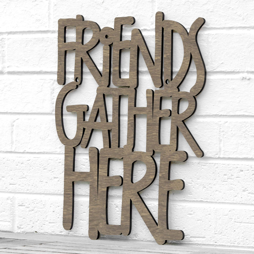 Spunky Fluff Proudly handmade in South Dakota, USA Medium / Weathered Brown Friends Gather Here