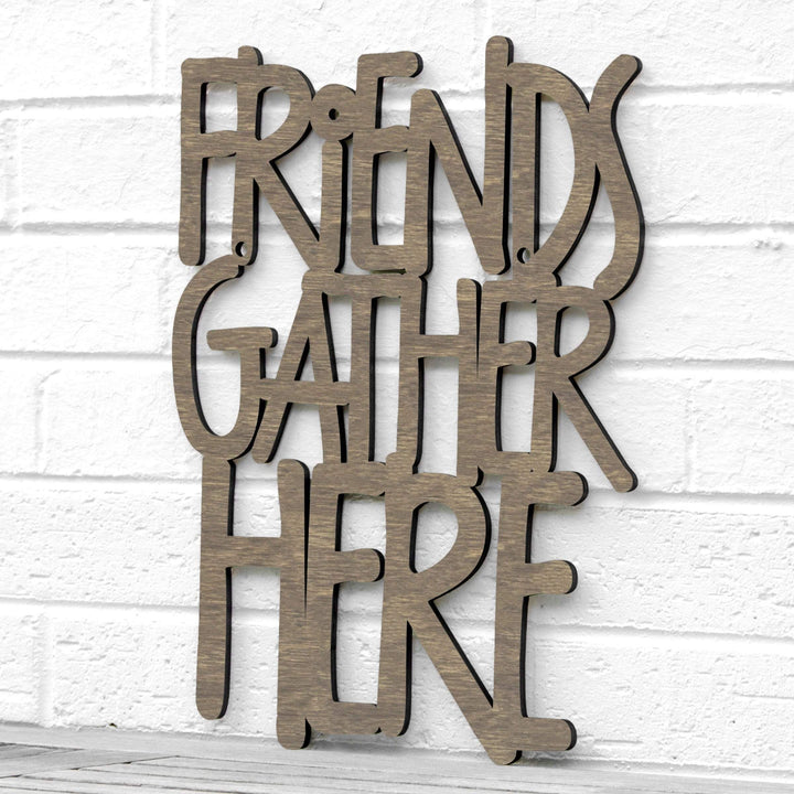 Spunky Fluff Proudly handmade in South Dakota, USA Medium / Weathered Brown Friends Gather Here