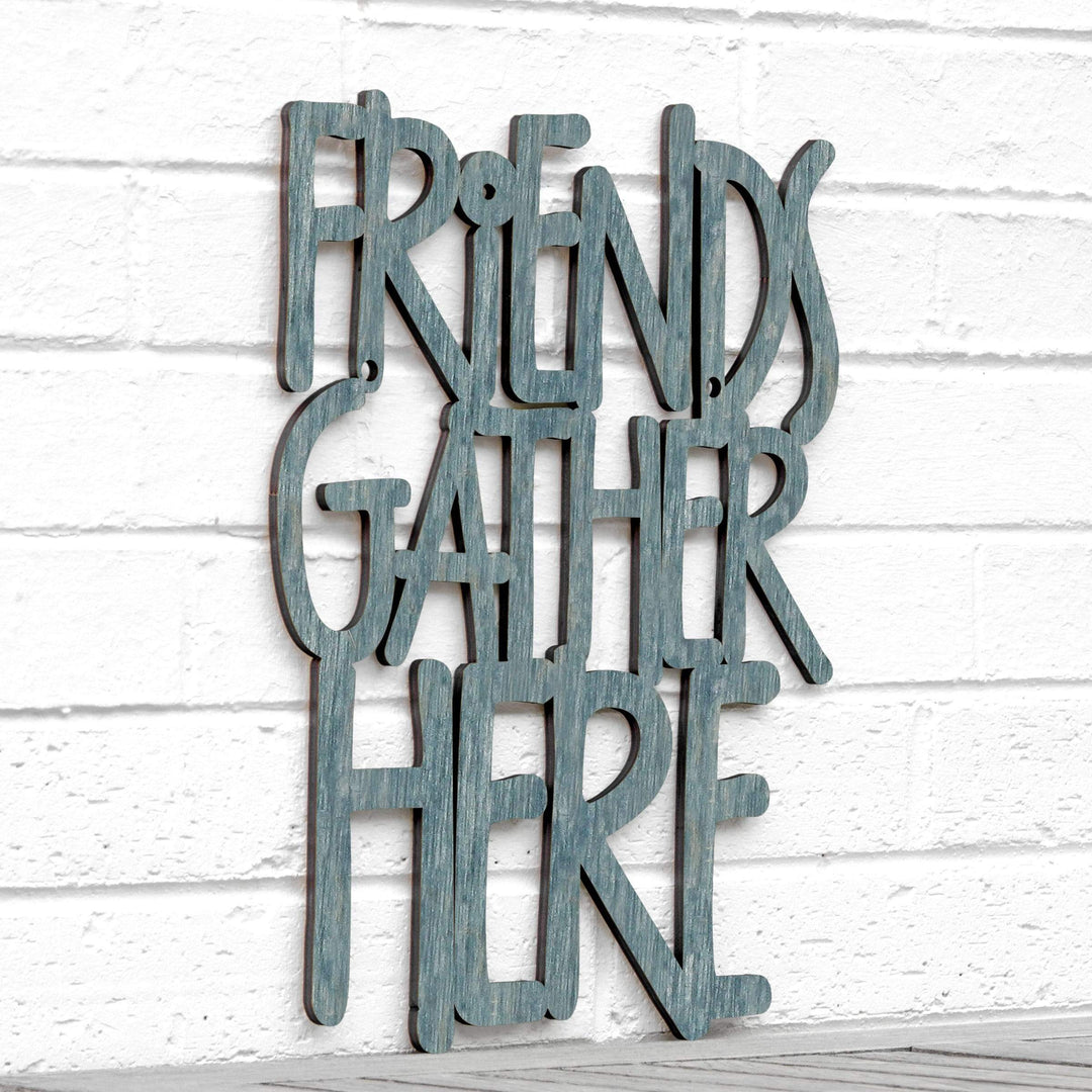 Spunky Fluff Proudly handmade in South Dakota, USA Medium / Weathered Denim Friends Gather Here