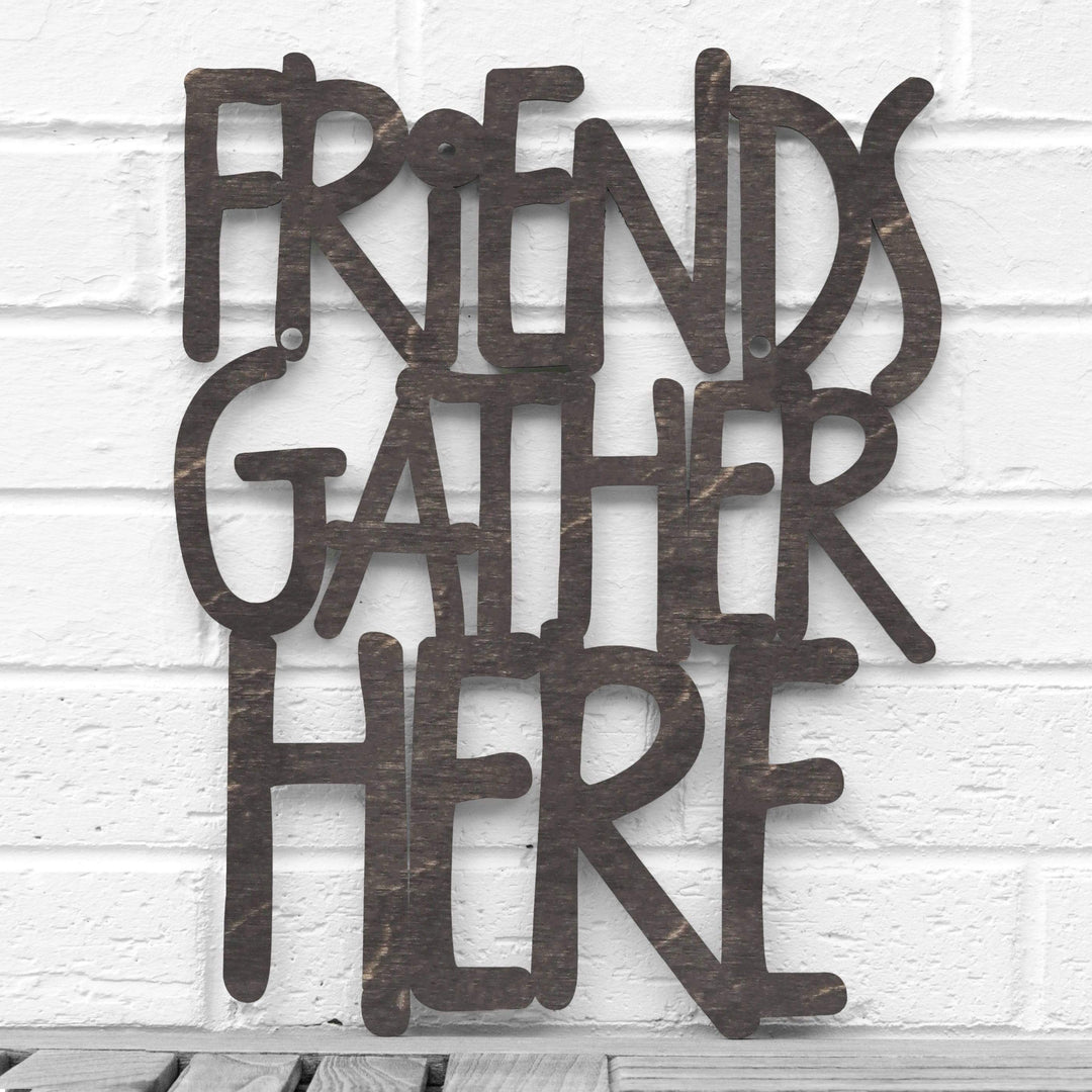 Spunky Fluff Proudly handmade in South Dakota, USA Medium / Weathered Ebony Friends Gather Here