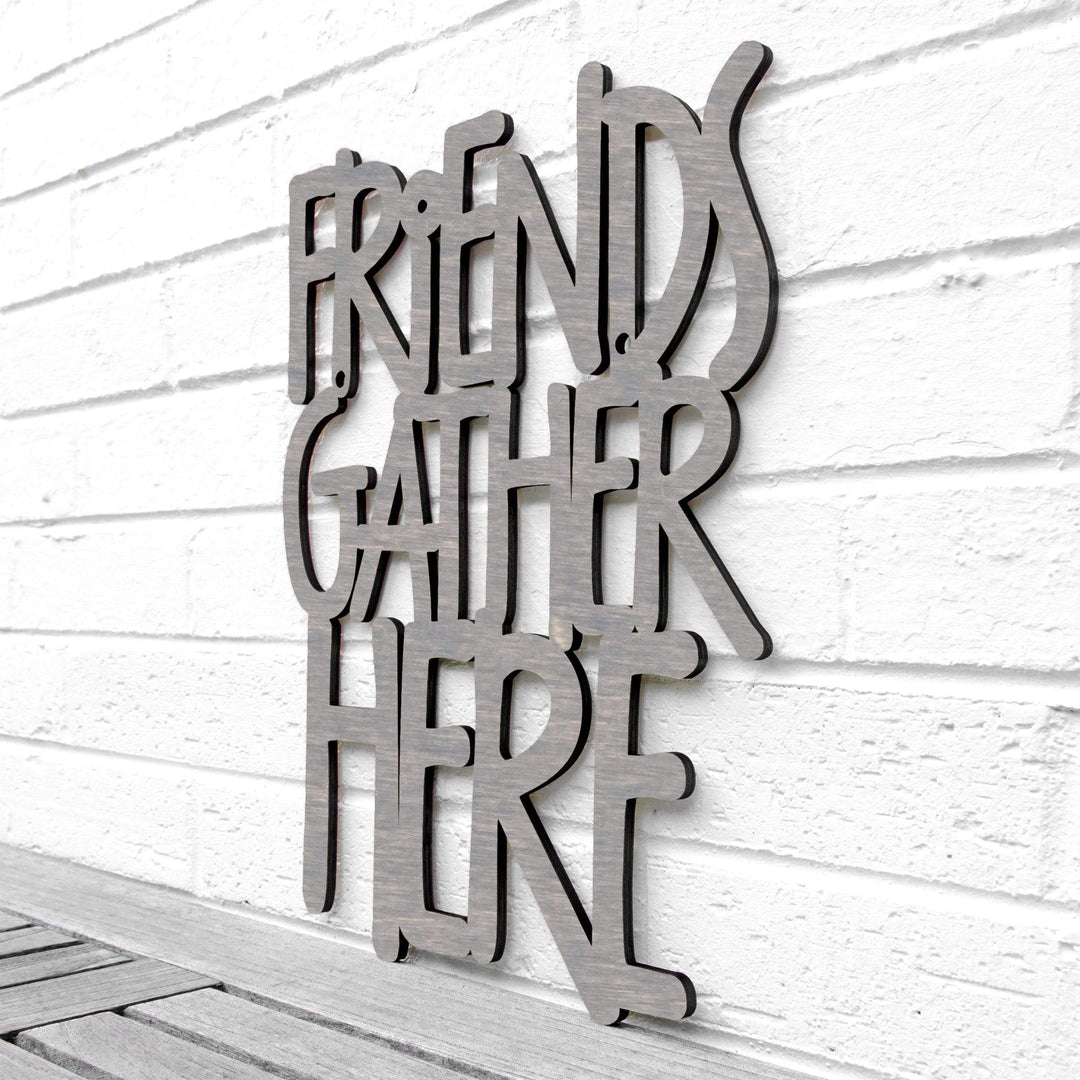 Spunky Fluff Proudly handmade in South Dakota, USA Medium / Weathered Gray Friends Gather Here