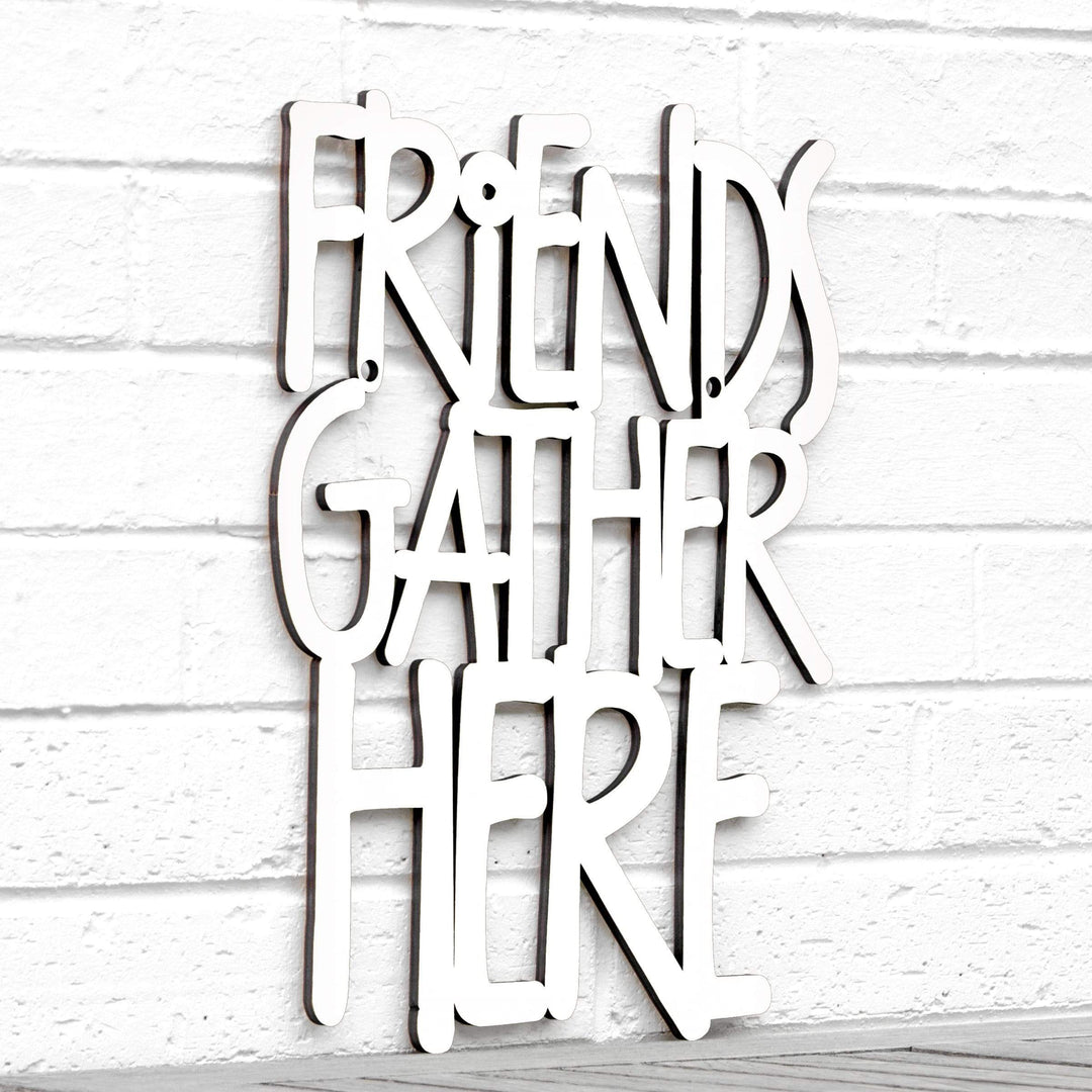 Spunky Fluff Proudly handmade in South Dakota, USA Medium / White Friends Gather Here
