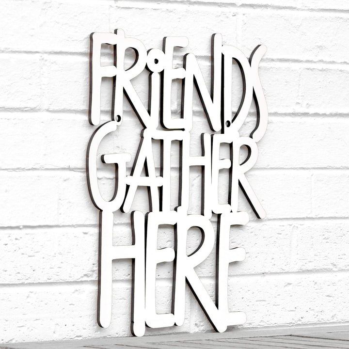 Spunky Fluff Proudly handmade in South Dakota, USA Medium / White Friends Gather Here