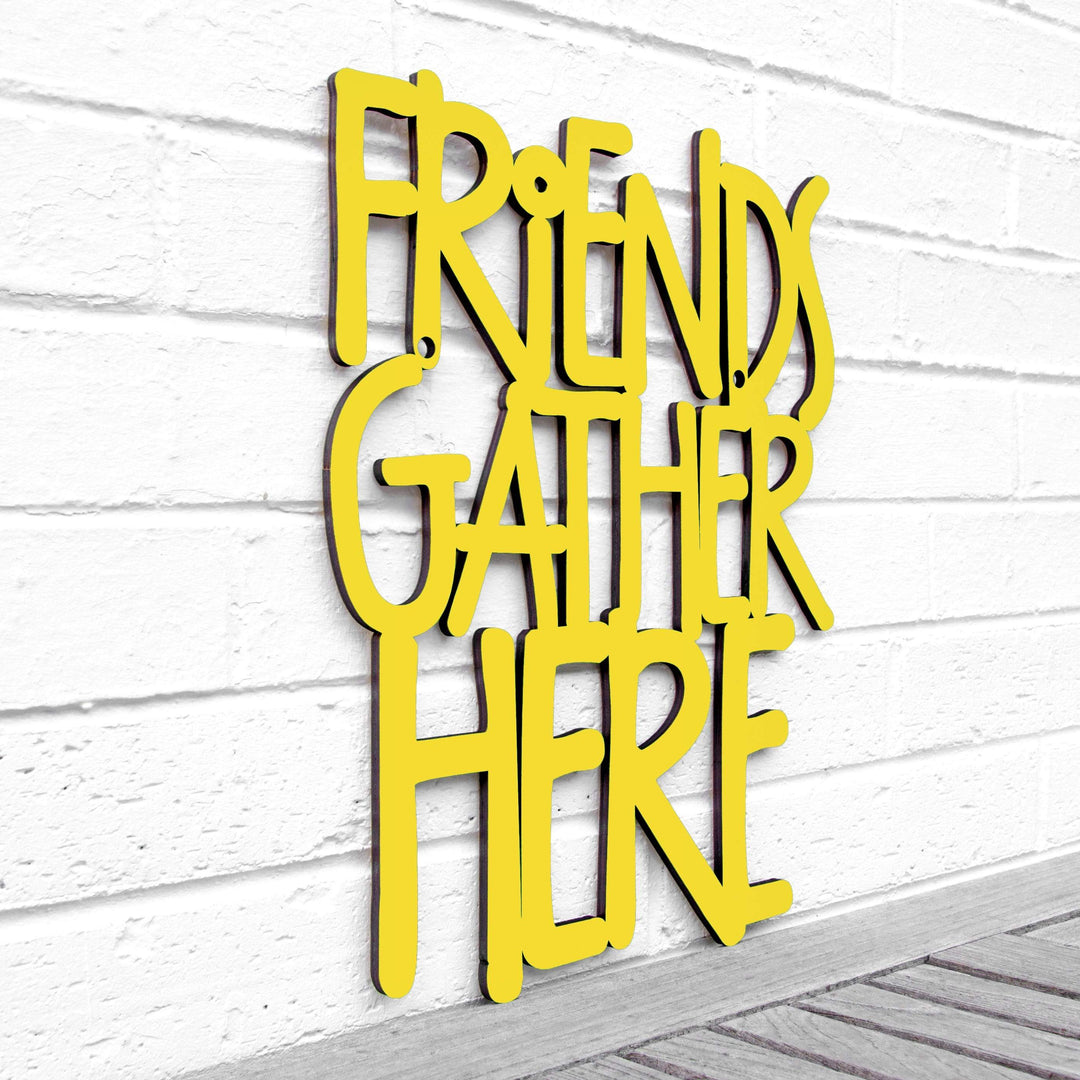 Spunky Fluff Proudly handmade in South Dakota, USA Medium / Yellow Friends Gather Here