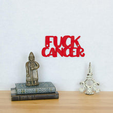 Load image into Gallery viewer, Spunky Fluff Proudly handmade in South Dakota, USA Small / Red Fuck Cancer
