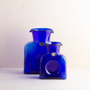 Blenko Proudly Handmade in West Virginia, USA Glass Pitcher - Cobalt