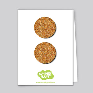 Spunky Fluff Proudly handmade in South Dakota, USA Copper Glitter Dot Magnet Set, Large