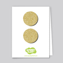 Load image into Gallery viewer, Spunky Fluff Proudly handmade in South Dakota, USA Gold Glitter Dot Magnet Set, Large
