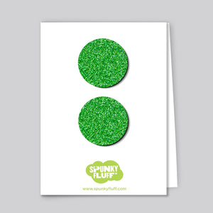 Spunky Fluff Proudly handmade in South Dakota, USA Grass Glitter Glitter Dot Magnet Set, Large