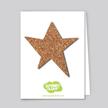 Load image into Gallery viewer, Spunky Fluff Proudly handmade in South Dakota, USA Copper Glitter Glitter Star Magnets
