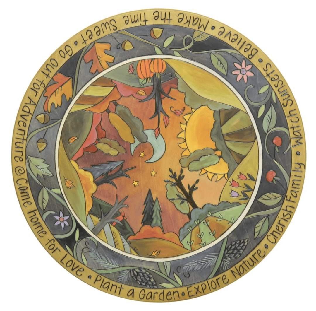 Sticks Mixed Media Golden Hour Lazy Susan