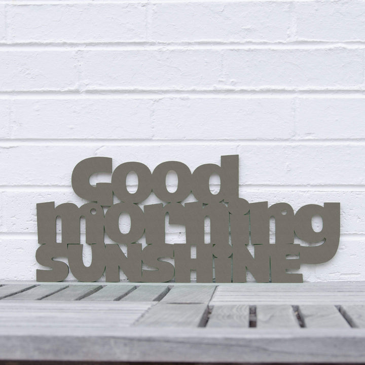Spunky Fluff Proudly handmade in South Dakota, USA Medium / Charcoal Gray Good Morning Sunshine