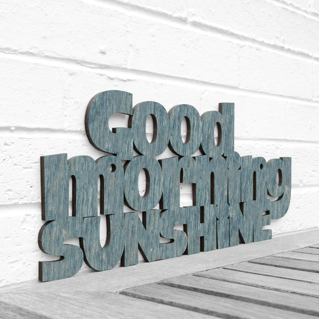 Spunky Fluff Proudly handmade in South Dakota, USA Medium / Weathered Denim Good Morning Sunshine