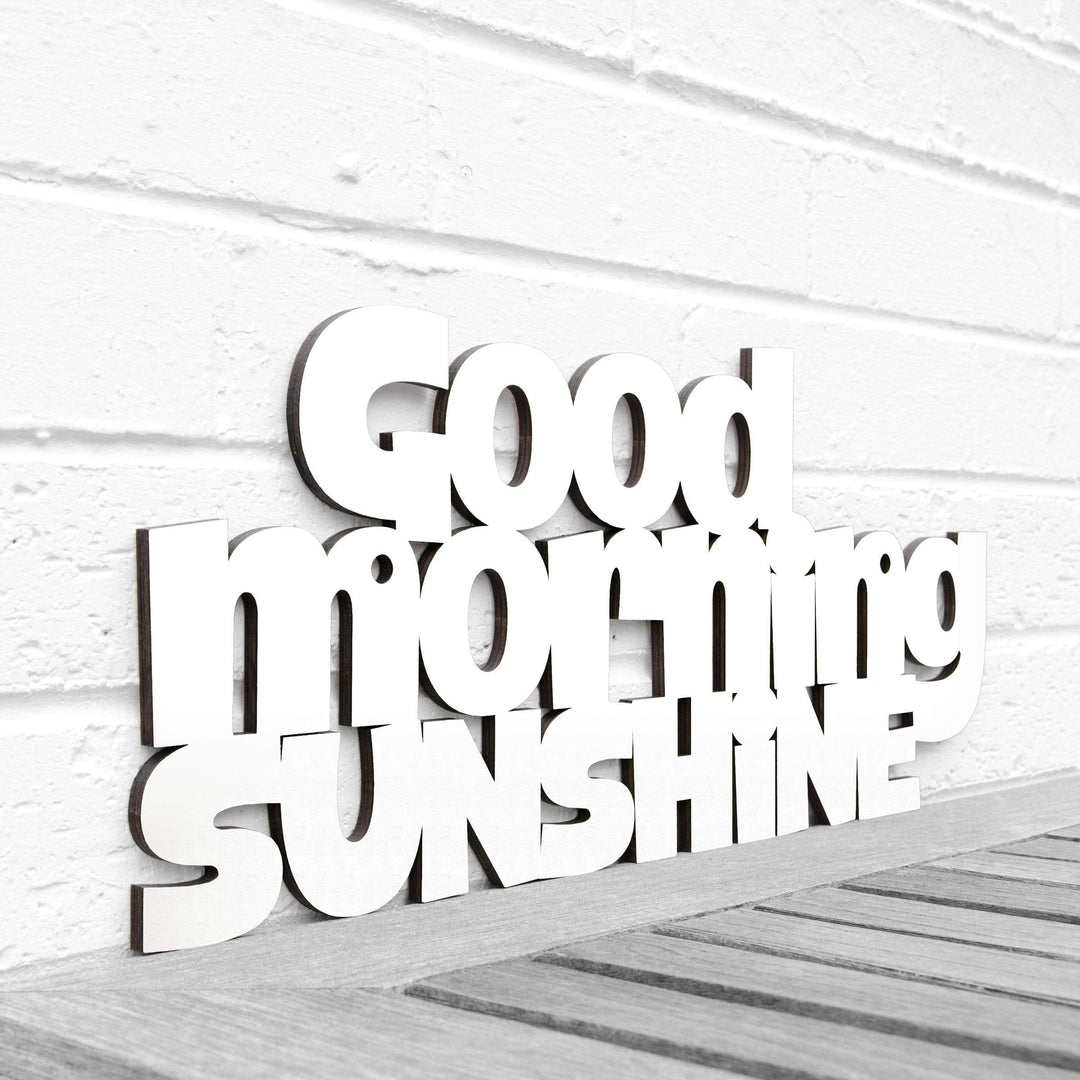 Spunky Fluff Proudly handmade in South Dakota, USA Medium / White Good Morning Sunshine