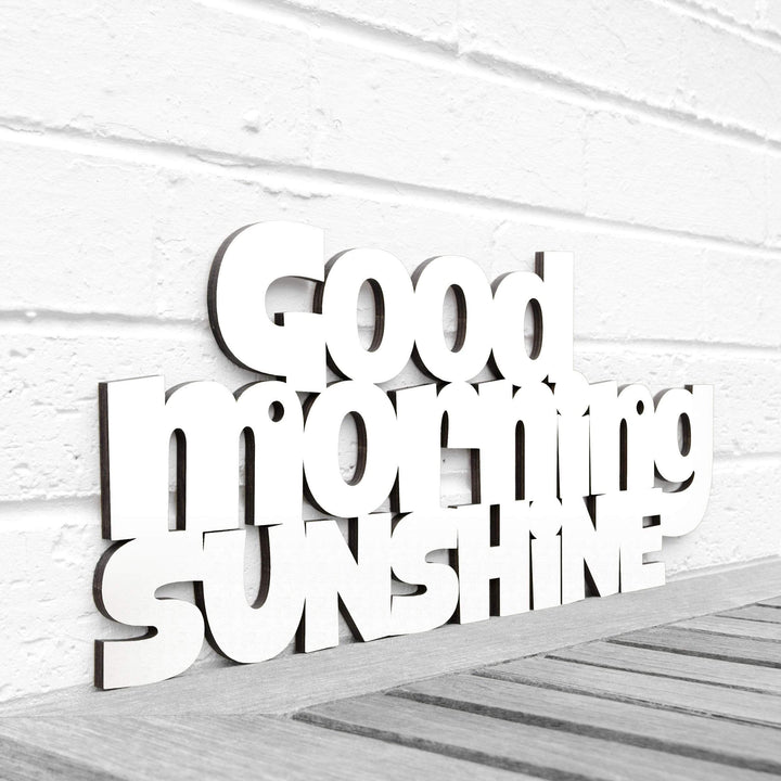 Spunky Fluff Proudly handmade in South Dakota, USA Medium / White Good Morning Sunshine