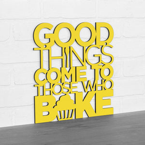 Spunky Fluff Proudly handmade in South Dakota, USA "Good Things Come to Those Who Bake" Wall Décor