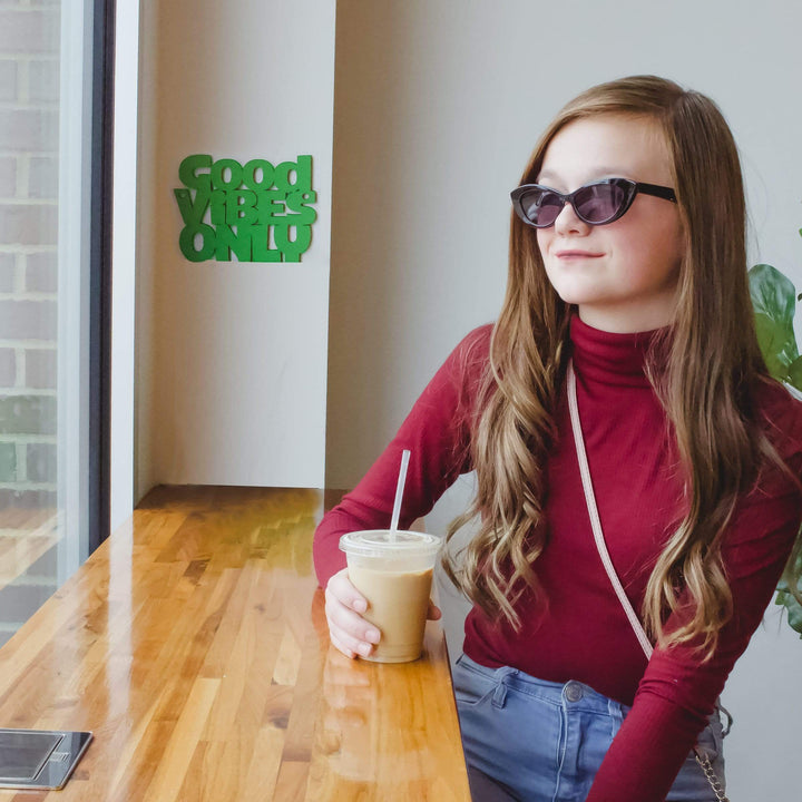 Spunky Fluff Proudly handmade in South Dakota, USA Small / Grass Green Good Vibes Only