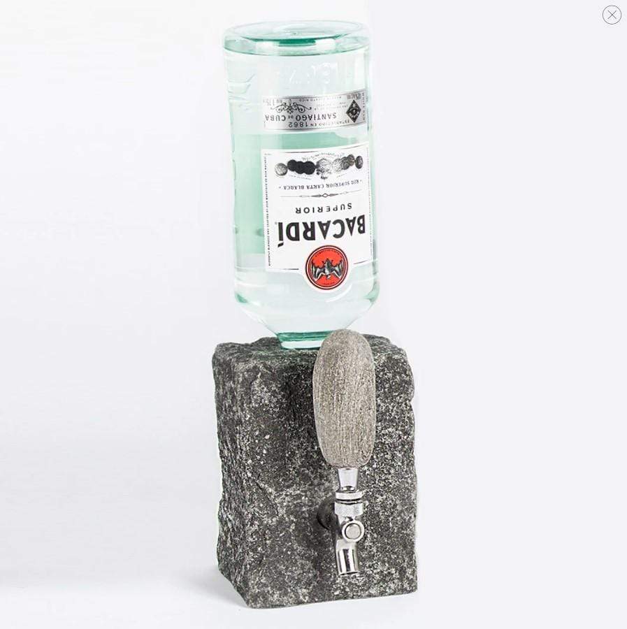 Funky Rock Proudly Handmade in Maine, USA Dispenser Black Granite Beverage Dispenser