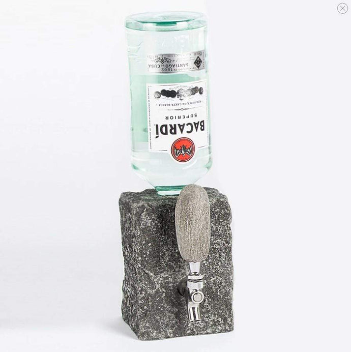 Funky Rock Proudly Handmade in Maine, USA Dispenser Black Granite Beverage Dispenser