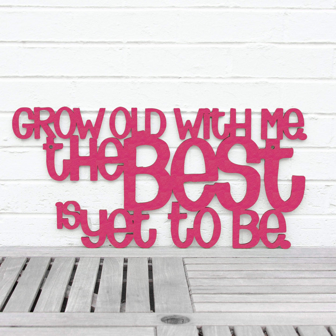Spunky Fluff Proudly handmade in South Dakota, USA Medium / Magenta Grow Old With Me