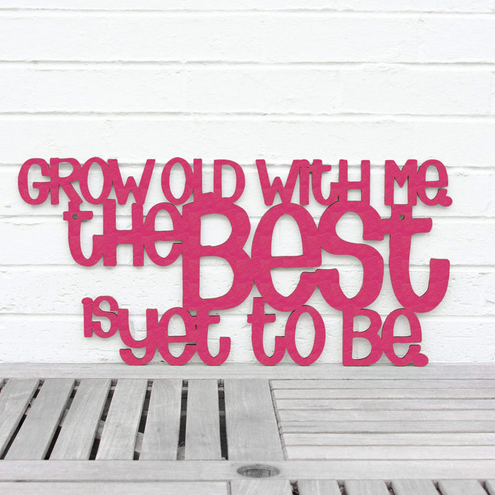 Spunky Fluff Proudly handmade in South Dakota, USA Medium / Magenta Grow Old With Me