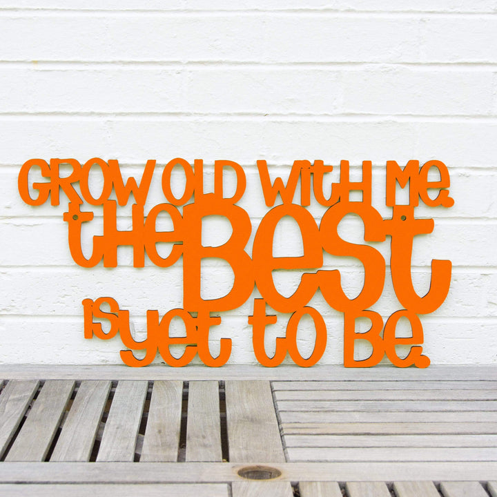 Spunky Fluff Proudly handmade in South Dakota, USA Medium / Orange Grow Old With Me