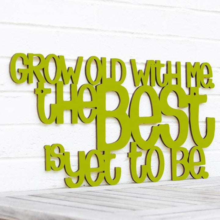 Spunky Fluff Proudly handmade in South Dakota, USA Medium / Pear Green Grow Old With Me