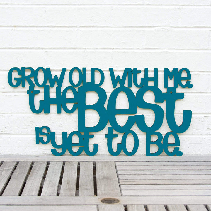 Spunky Fluff Proudly handmade in South Dakota, USA Medium / Teal Grow Old With Me