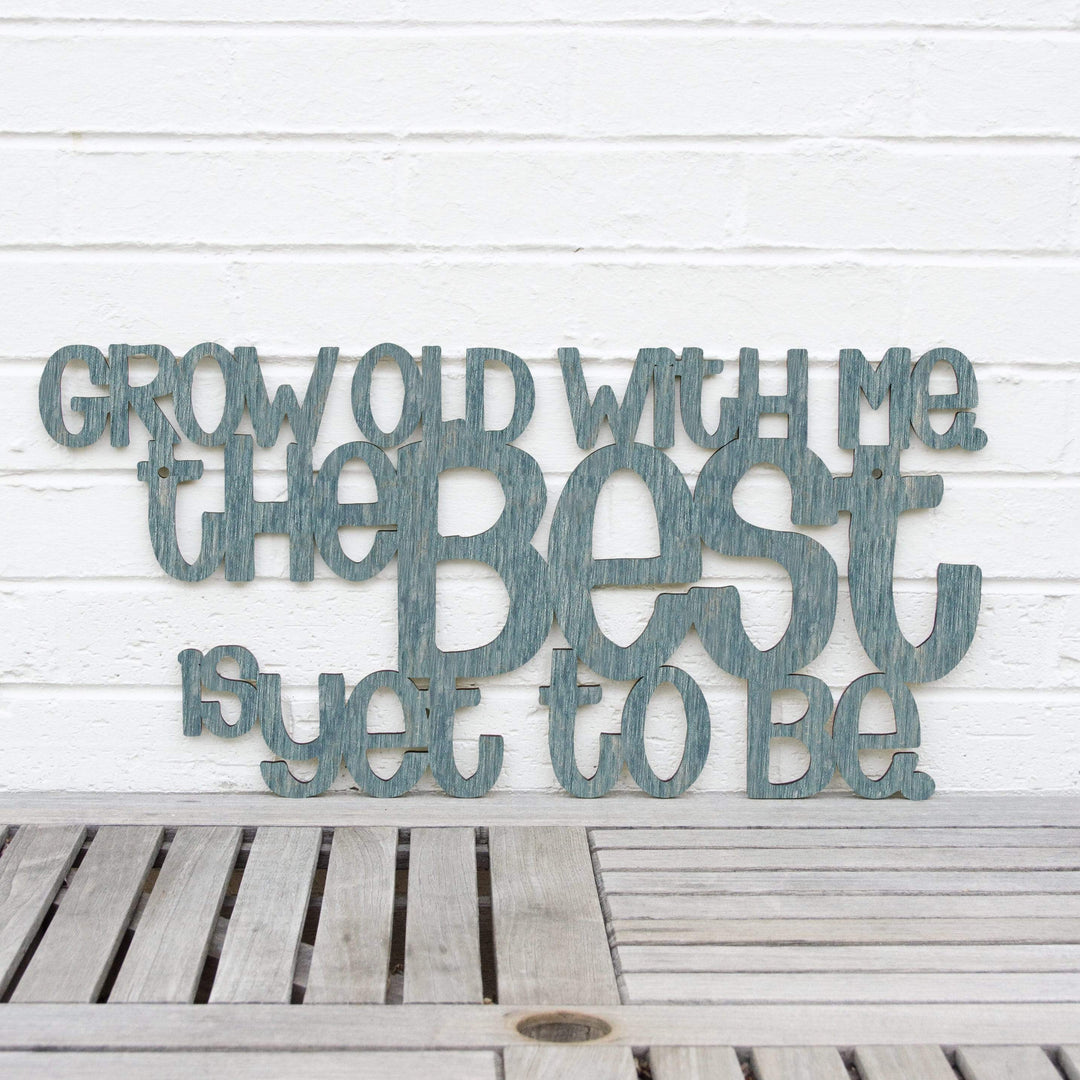 Spunky Fluff Proudly handmade in South Dakota, USA Medium / Weathered Denim Grow Old With Me